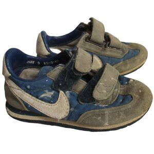 Sz 9 Vintage Boys Nike Toddler Shoes Sneakers Waffle 1983 831101KC6 Blue